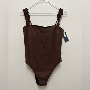 ABERCROMBIE & FITCH Ribbed One-Piece Swimsuit
